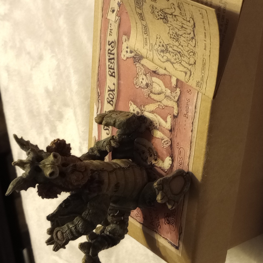 True blue Shoebox Bear Izurs Draggon " Breathe Deeply"